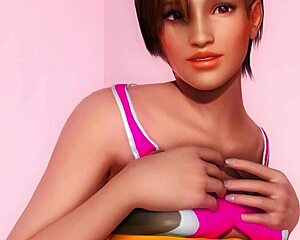 Lisa's teasing big tits and ass on the beach, so hot! 🌊🍑