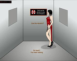 Ada Wong toys her pussy against the pink queen in a playful dildo duel