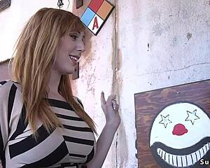 Busty Redhead Bound Tight For Brutal Double Penetration Gangbang With Gaping Ass And Tits Torture