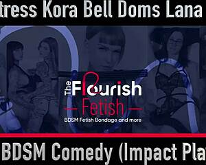 mistress kora bell dominates bound gilf lana lee hard