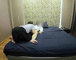 น้องนักเรียนมปลาย ninewthai อมควยรุ่นพี่หาเงินเสริมสุดเสียว