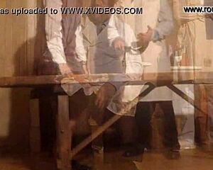 She endures the ritual spanking punishment step by step