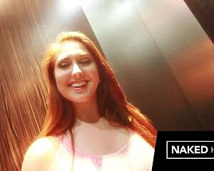 wanna see this curvy redhead smoke and deepthroat huge black cock?