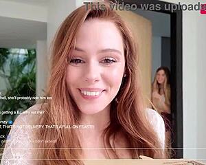 Delivery guy fucks me live and creampies