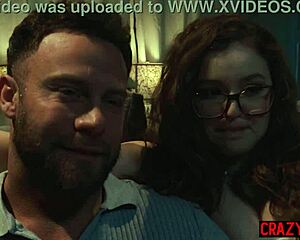 lustful horny big tits teen leana lovings roleplays with big ass babe in doggystyle pounding