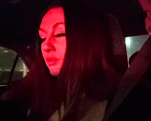 Italian Long Hair Big Tits Milf Artemisia Loves Sexy Solo Car Ride Flashing Juicy Boobs And Hard Nipples