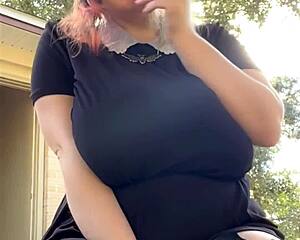 alt milf smokes big natural tits