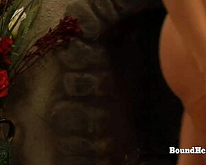 naughty slave straps on huge dildo to fuck her dom mistress pussy hard