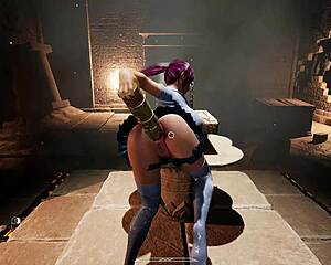 lara croft takes huge monster cocks anal gangbang creampie in hentai 3d game animation