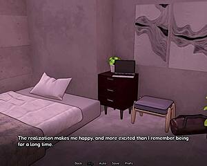 Stuck in the bunker with this sexy femboy ladyboy, game turns into hot shemale action quick