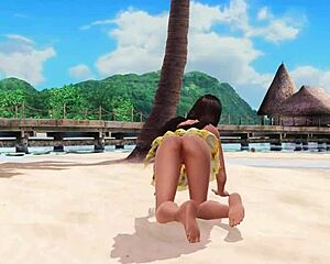 check this big ass big tits beach babe topless panty tease 👙🏖️