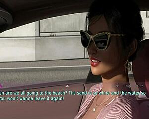 A wife and stepmom tease with big tits and ass play