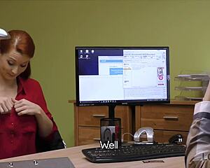 Hypnotizing Boobs Sway as Credit Manager Grants Loan