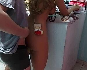 hey, spending christmas alone with my hot stepdaughter cheating on wife in her room