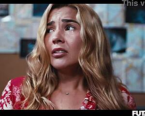 A horny shemale detective named Agatha Vega gets a blowjob from Latina girl during prison fuck scene