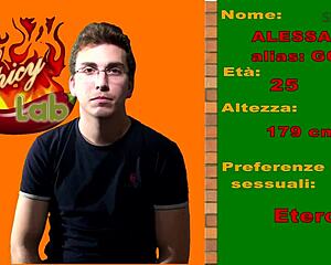 italian goth's first porno casting video complete with intimate interview