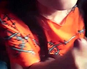 slut with glasses gives killer blowjobs