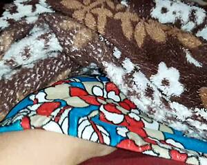 stepsister's leg massage makes me masturbate secretly under blanket