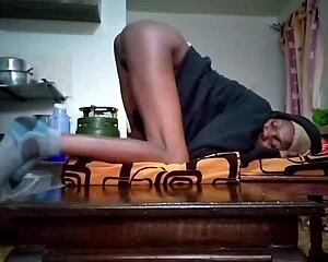 My hole stretched painfully around that massive punishing cock