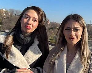 Rich man grabs street girls for 3some!