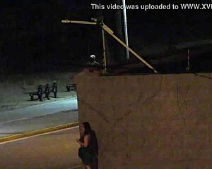 whoa, this beach couple got caught naked on security cam - full vid on xvideos red