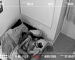 hidden cam catches hot couple fucking wildly in airbnb real homemade