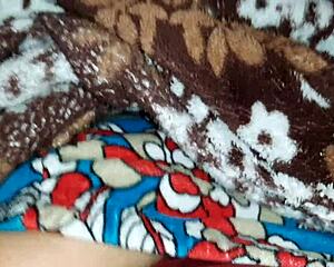 stepsister's leg massage makes me masturbate secretly under blanket