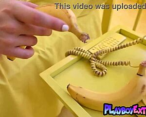 Glamorous redhead eve harper undresses to reveal pierced nipples and small natural tits for playboy