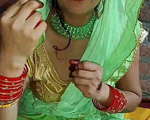 Beautiful indian bhabhi gives stepbrother sloppy blowjob then bends for dirty doggystyle creampie fuck as maid wife