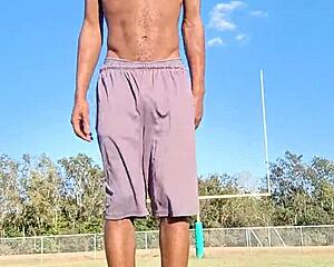 Isn't this athletic black daddy workout hot?