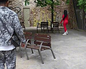 Imagine bringing a muscular ebony stranger home for rough big black cock doggystyle pounding juicy big pussy ass