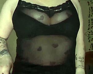 sexy goth chick dances stripping big tits then squirts hard toys out 🔥💦