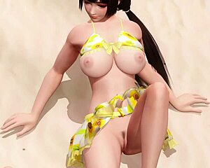 check this big ass big tits beach babe topless panty tease 👙🏖️