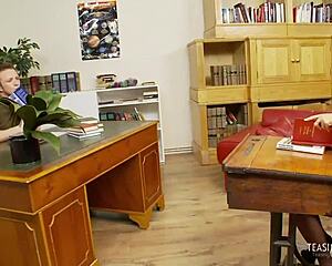 shaved milf romana ryder rides cock cowgirl on sofa with big tits bouncing