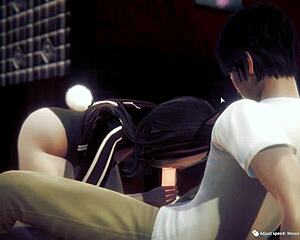 damn this busty asian bunny girl sucks that big dick before creampie fill-up