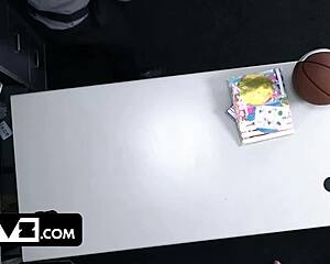 milfs basketball party turns wild with throat fucks and desk bangs