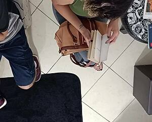 stranger rips clothes fucks me doggystyle in waiting room cum on ass 💦🍑