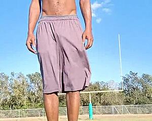 Isn't this athletic black daddy workout hot?