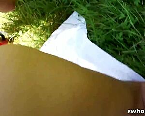 horny hooker blows then fucks outdoors for cash