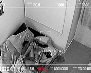 hidden cam catches hot couple fucking wildly in airbnb real homemade