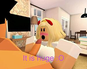 Nasty Roblox boy destroys girl's pussy and throat. Hear those wild sounds!