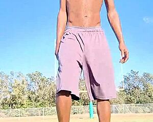 Isn't this athletic black daddy workout hot?