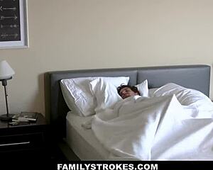 Hot Russian Stepmom Crystal Rush Rides Stepsons Huge Cock!
