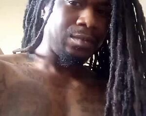 muscular stud jacking huge bbc after vibing hard to drill beats domination style