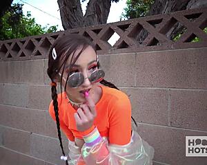 skiny teen carmen rae gags rims bryan gozzling fer facial