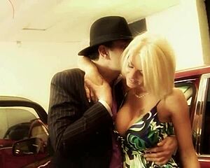 sexy blonde boss joins friend sucking cock before riding turns in steamy ffm threesome