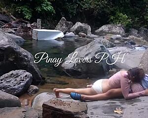😏 Pinay teen dragged to river for hardcore outdoor fuck! Petite student tits bounce in public scandal 💦