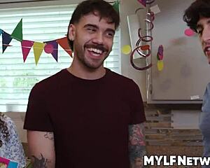 Liv's birthday stepsons bet touches make milf wet dream reality