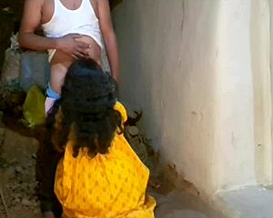 desi girlfriend rides boyfriend cock wildly in outdoor indian romp