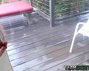 wanna see this pretty teen babysitter take a hardcore pov pounding?